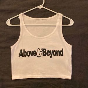 Custom made Above and Beyond crop top
